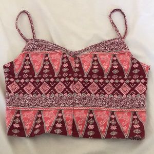 Patterned crop top